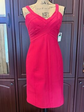 Women’s Sleeveless Pink Sheath Dress